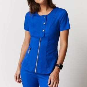 Jaanuu scrub top royal blue